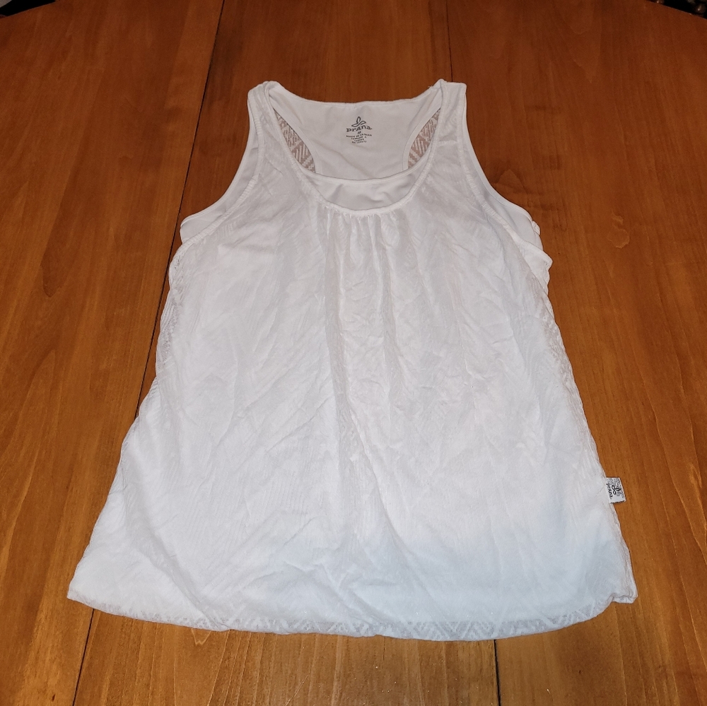 Prana White Tank M